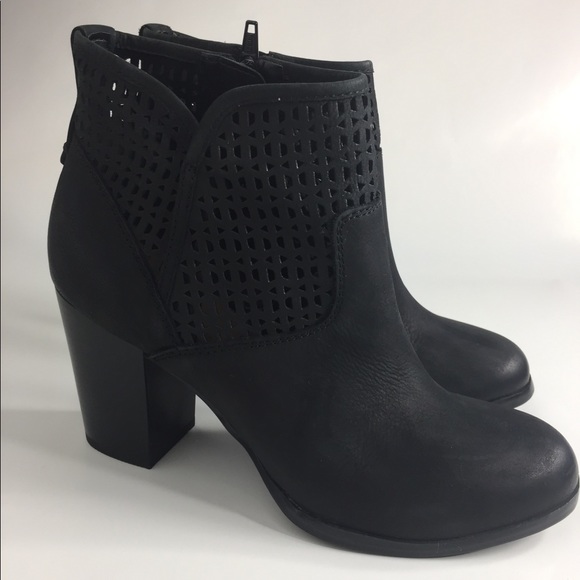 Aldo Shoes - Aldo laser cut out suede leather ankle booties